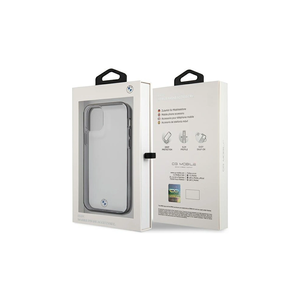Hurtownia GSM - Etui BMW BMHCP12MPCUMRBK Apple iPhone 12/12 Pro transparentní tvrzený obal Signature Collection - BMW260CL - {ean13} - Hurt