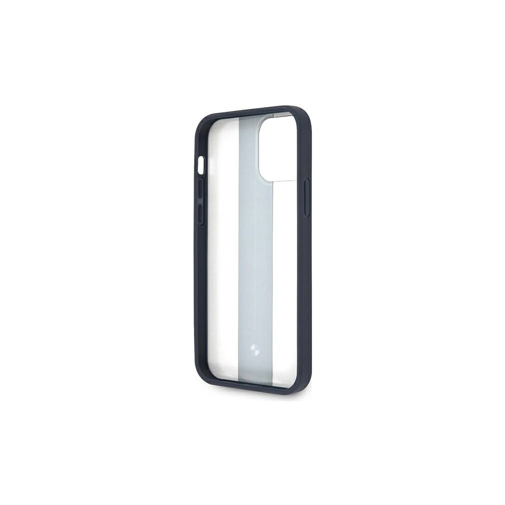 Wholesale BMW BMHCP12MPCUMRSTNA Apple iPhone 12/12 Pro transparent hardcase Middle Stripe Navy - BMW261CL - {ean13} - Hurt