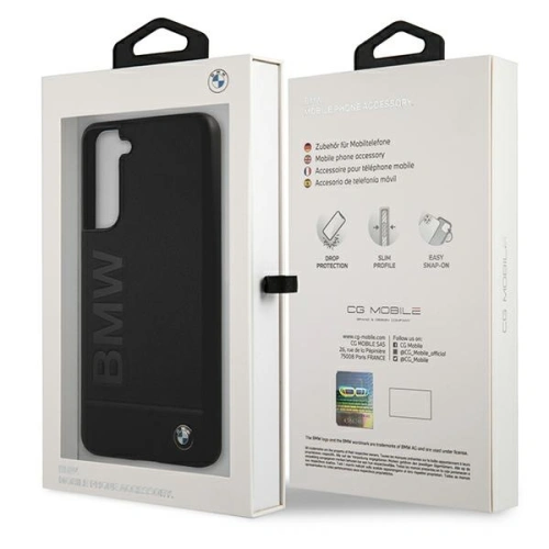 Etui BMW BMHCS21FESLLBK Samsung Galaxy S21 FE czarny/black hardcase Signature Logo Imprint