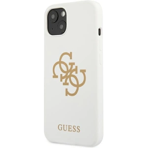 Hurtownia GSM - Etui Guess GUHCP13SLS4GGWH Apple iPhone 13 mini biały/white hard case Silicone 4G Logo - GUE1541WHT - {ean13} - Hurt