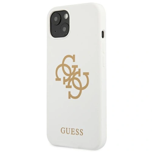 Etui Guess GUHCP13SLS4GGWH Apple iPhone 13 mini biały/white hard case Silicone 4G Logo