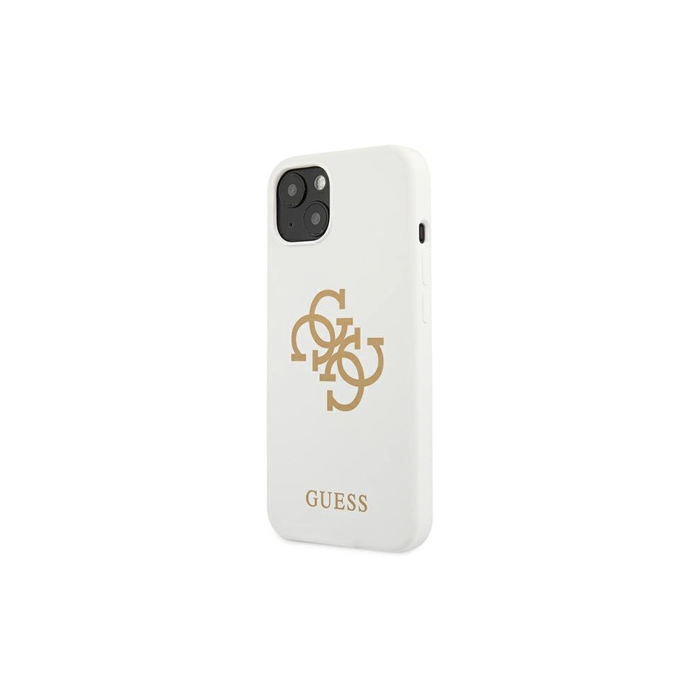 Hurtownia GSM - Etui Guess GUHCP13SLS4GGWH Apple iPhone 13 mini bílý/white hard case Silicone 4G Logo - GUE1541WHT - {ean13} - Hurt