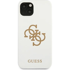 Hurtownia GSM - Etui Guess GUHCP13SLS4GGWH Apple iPhone 13 mini biały/white hard case Silicone 4G Logo - GUE1541WHT - {ean13} - Hurt