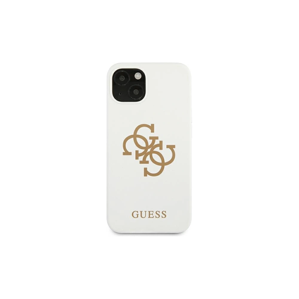 Hurtownia GSM - Etui Guess GUHCP13SLS4GGWH Apple iPhone 13 mini bílý/white hard case Silicone 4G Logo - GUE1541WHT - {ean13} - Hurt