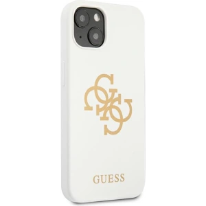 Hurtownia GSM - Etui Guess GUHCP13SLS4GGWH Apple iPhone 13 mini biały/white hard case Silicone 4G Logo - GUE1541WHT - {ean13} - Hurt
