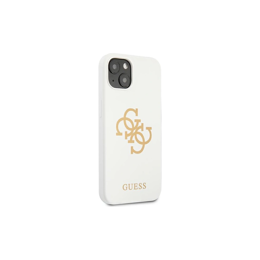 Hurtownia GSM - Etui Guess GUHCP13SLS4GGWH Apple iPhone 13 mini bílý/white hard case Silicone 4G Logo - GUE1541WHT - {ean13} - Hurt