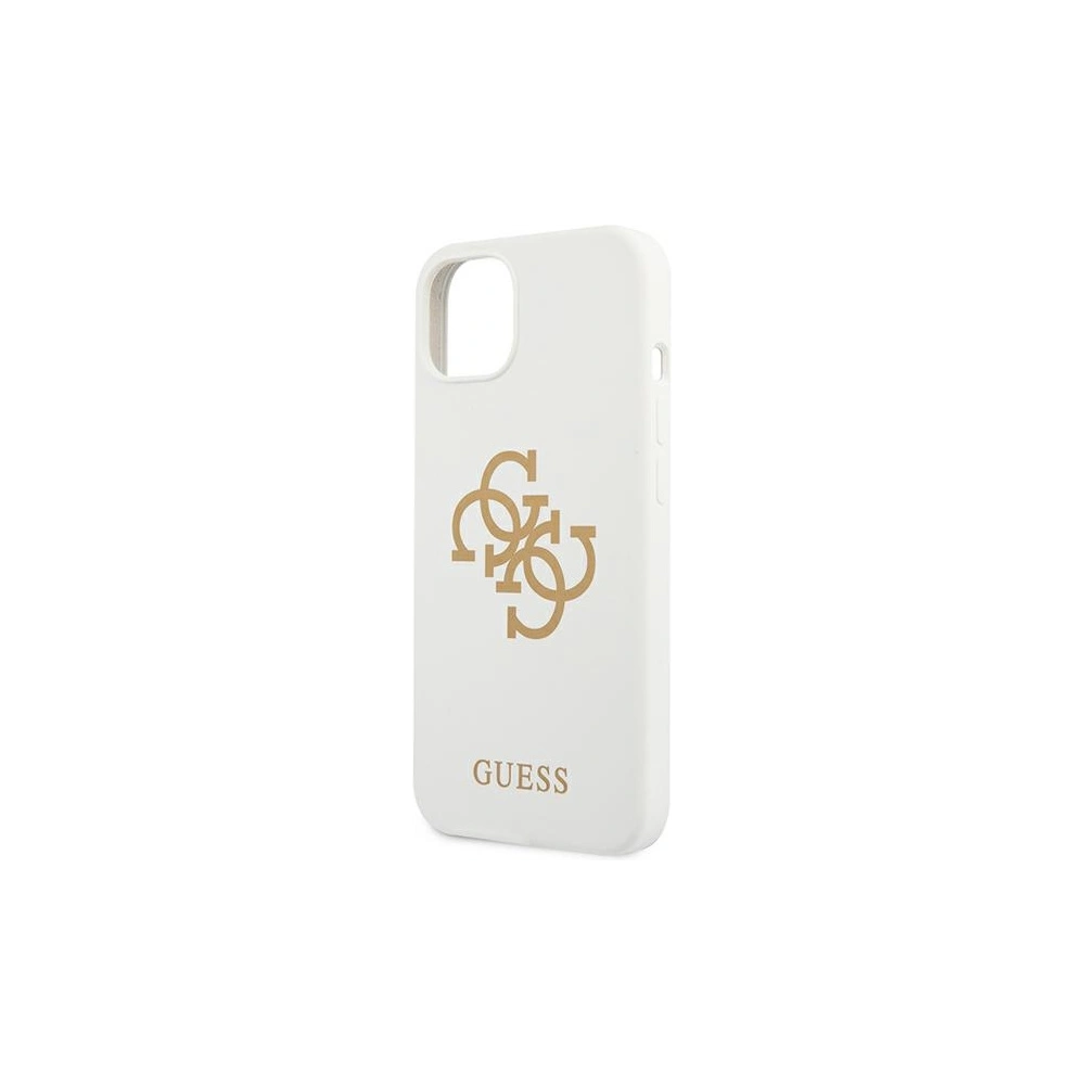 Hurtownia GSM - Etui Guess GUHCP13SLS4GGWH Apple iPhone 13 mini bílý/white hard case Silicone 4G Logo - GUE1541WHT - {ean13} - Hurt