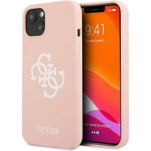 Hurtownia GSM - Etui Guess GUHCP13SLS4GWPI Apple iPhone 13 mini różowy/pink hard case Silicone 4G Logo - GUE1542PNK - {ean13} - Hurt