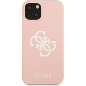 Hurtownia GSM - Etui Guess GUHCP13SLS4GWPI Apple iPhone 13 mini różowy/pink hard case Silicone 4G Logo - GUE1542PNK - {ean13} - Hurt