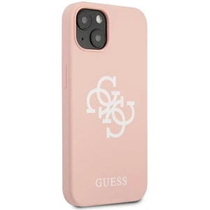 Hurtownia GSM - Etui Guess GUHCP13SLS4GWPI Apple iPhone 13 mini różowy/pink hard case Silicone 4G Logo - GUE1542PNK - {ean13} - Hurt