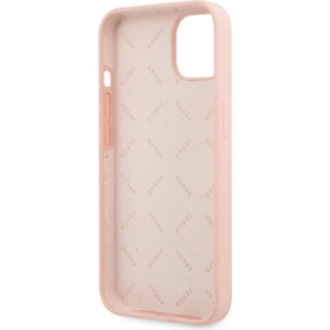 Hurtownia GSM - Etui Guess GUHCP13SLS4GWPI Apple iPhone 13 mini różowy/pink hard case Silicone 4G Logo - GUE1542PNK - {ean13} - Hurt