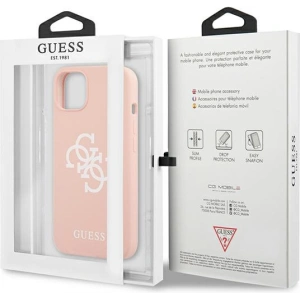 Hurtownia GSM - Etui Guess GUHCP13SLS4GWPI Apple iPhone 13 mini różowy/pink hard case Silicone 4G Logo - GUE1542PNK - {ean13} - Hurt