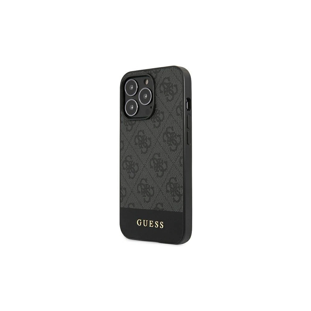 Wholesale Guess GUHCP13XG4GLGR Apple iPhone 13 Pro Max grey hardcase 4G Stripe Collection - GUE1544GRY - {ean13} - Hurt