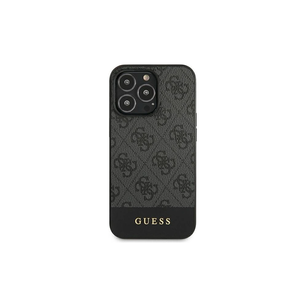 Hurtownia GSM - Etui Guess GUHCP13XG4GLGR Apple iPhone 13 Pro Max šedý/grey hardcase 4G Stripe Collection - GUE1544GRY - {ean13} - Hurt