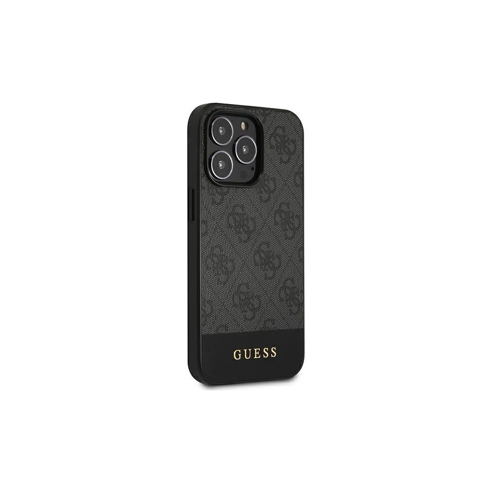 Hurtownia GSM - Etui Guess GUHCP13XG4GLGR Apple iPhone 13 Pro Max šedý/grey hardcase 4G Stripe Collection - GUE1544GRY - {ean13} - Hurt