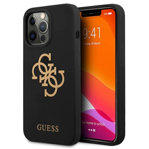 Etui Guess GUHCP13XLS4GGBK Apple iPhone 13 Pro Max czarny/black hard case Silicone 4G Logo