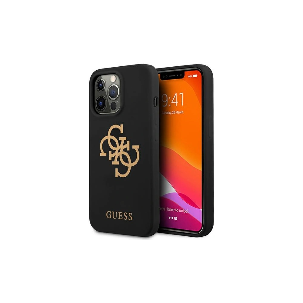 Hurtownia GSM - Etui Guess GUHCP13XLS4GGBK Apple iPhone 13 Pro Max černý/black hard case Silicone 4G Logo - GUE1545BLK - {ean13} - Hurt
