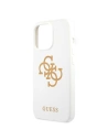 Wholesale Guess GUHCP13XLS4GGWH Apple iPhone 13 Pro Max white hard case Silicone 4G Logo - GUE1546WHT - {ean13} - Hurt