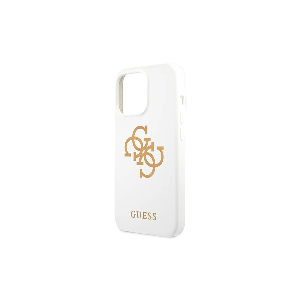 Wholesale Guess GUHCP13XLS4GGWH Apple iPhone 13 Pro Max white hard case Silicone 4G Logo - GUE1546WHT - {ean13} - Hurt