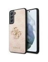 Guess GUHCS21FE4GMGPI Samsung Galaxy S21 FE pink hardcase 4G Big Metal Logo