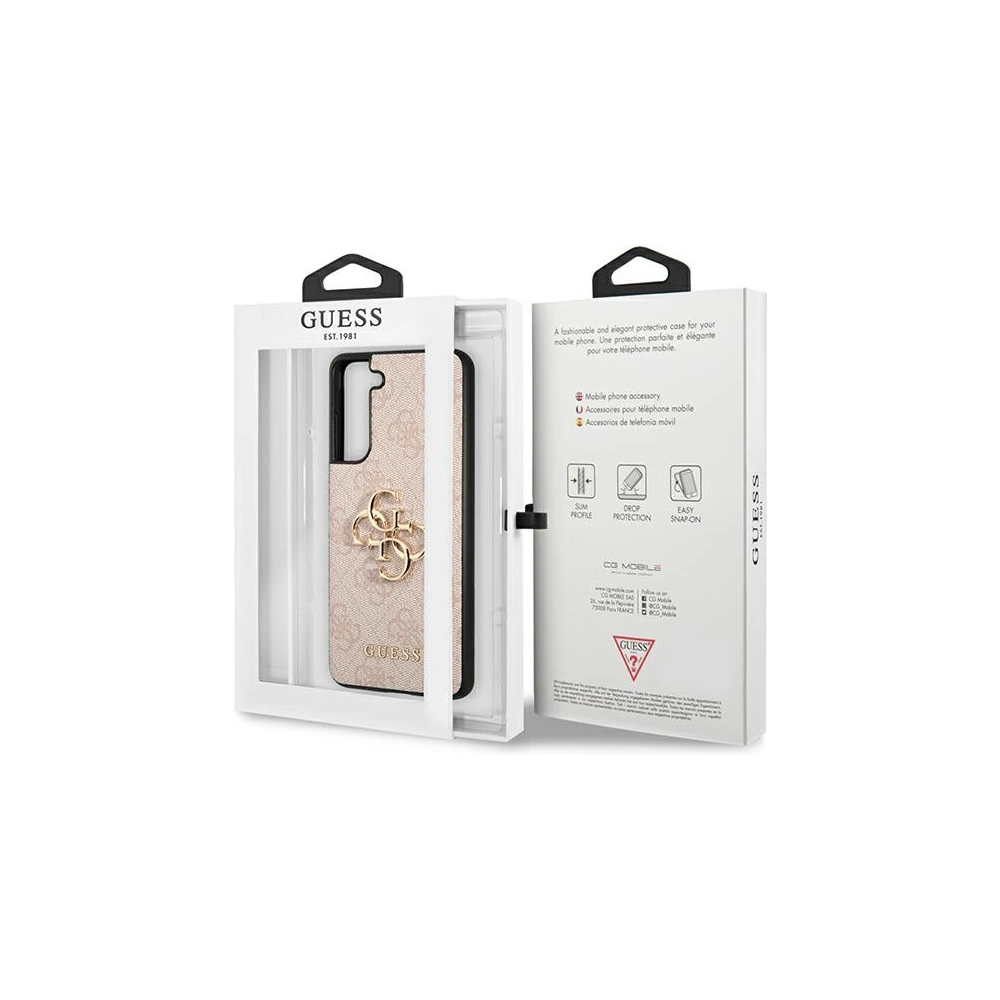 Hurtownia GSM - Etui Guess GUHCS21FE4GMGPI Samsung Galaxy S21 FE růžový/pink hardcase 4G Big Metal Logo - GUE1548PNK - {ean13} - Hurt