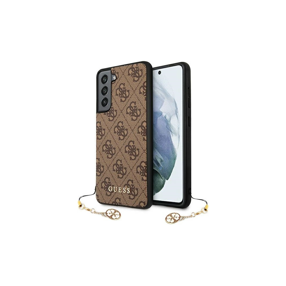 Hurtownia GSM - Etui Guess GUHCS21FEGF4GBR Samsung Galaxy S21 FE brązowy/brown hard case 4G Charms Collection - GUE1549BR - {ean13} - Hurt