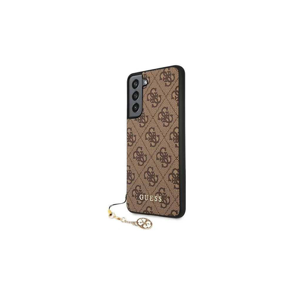 Hurtownia GSM - Etui Guess GUHCS21FEGF4GBR Samsung Galaxy S21 FE brązowy/brown hard case 4G Charms Collection - GUE1549BR - {ean13} - Hurt