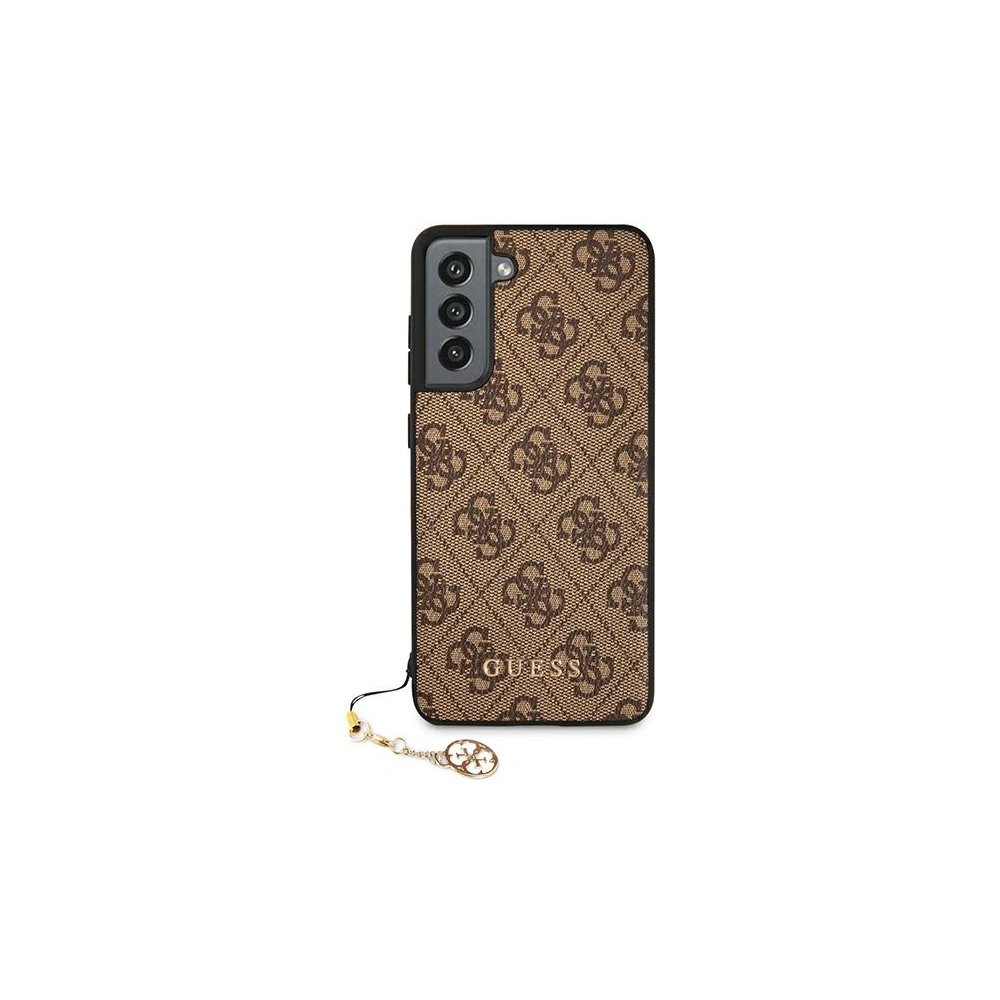 Hurtownia GSM - Etui Guess GUHCS21FEGF4GBR Samsung Galaxy S21 FE brązowy/brown hard case 4G Charms Collection - GUE1549BR - {ean13} - Hurt
