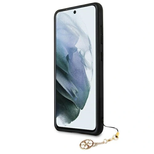 Etui Guess GUHCS21FEGF4GBR Samsung Galaxy S21 FE brązowy/brown hard case 4G Charms Collection