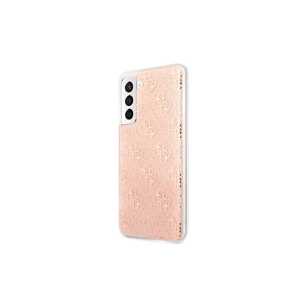 Hurtownia GSM - Etui Guess GUHCS21FEPCU4GLPI Samsung Galaxy S21 FE růžový/pink hard case 4G Glitter - GUE1550PNK - {ean13} - Hurt