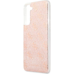 Hurtownia GSM - Etui Guess GUHCS21FEPCU4GLPI Samsung Galaxy S21 FE różowy/pink hard case 4G Glitter - GUE1550PNK - {ean13} - Hurt