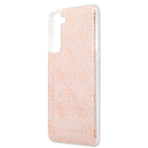 Etui Guess GUHCS21FEPCU4GLPI Samsung Galaxy S21 FE różowy/pink hard case 4G Glitter