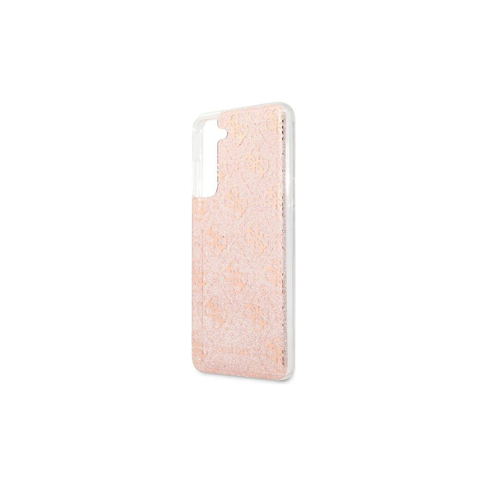 Hurtownia GSM - Etui Guess GUHCS21FEPCU4GLPI Samsung Galaxy S21 FE růžový/pink hard case 4G Glitter - GUE1550PNK - {ean13} - Hurt