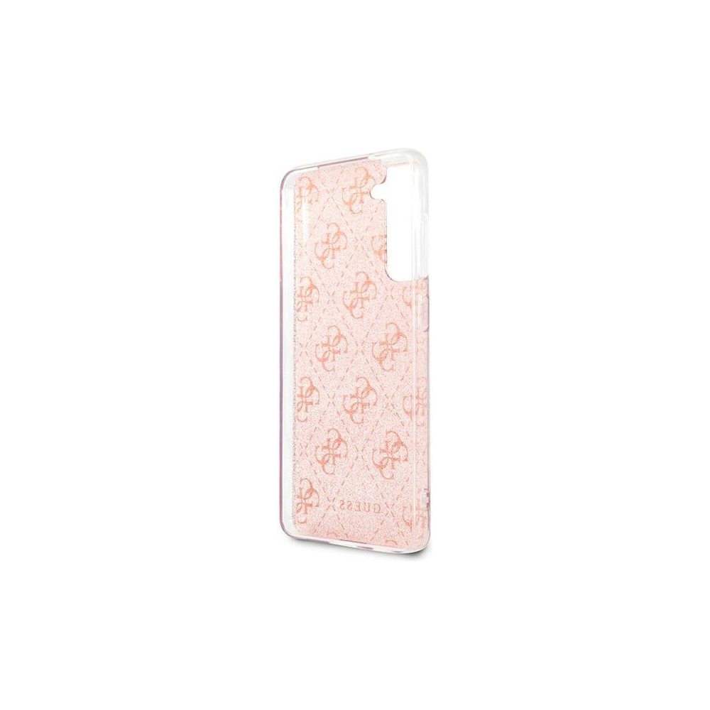 Hurtownia GSM - Etui Guess GUHCS21FEPCU4GLPI Samsung Galaxy S21 FE růžový/pink hard case 4G Glitter - GUE1550PNK - {ean13} - Hurt