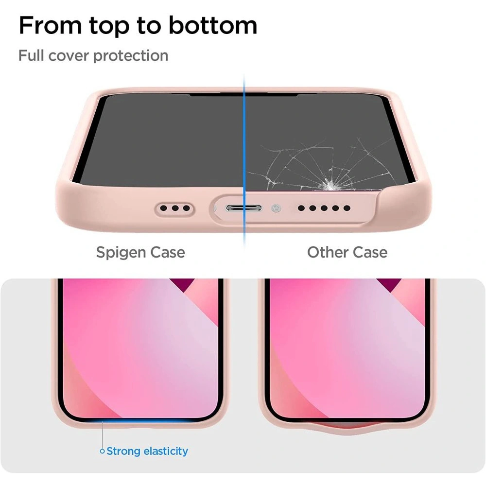 Hurtownia GSM - Etui Spigen Silicone Fit Apple iPhone 13 mini Růžová - SPN2043PNK - {ean13} - Hurt