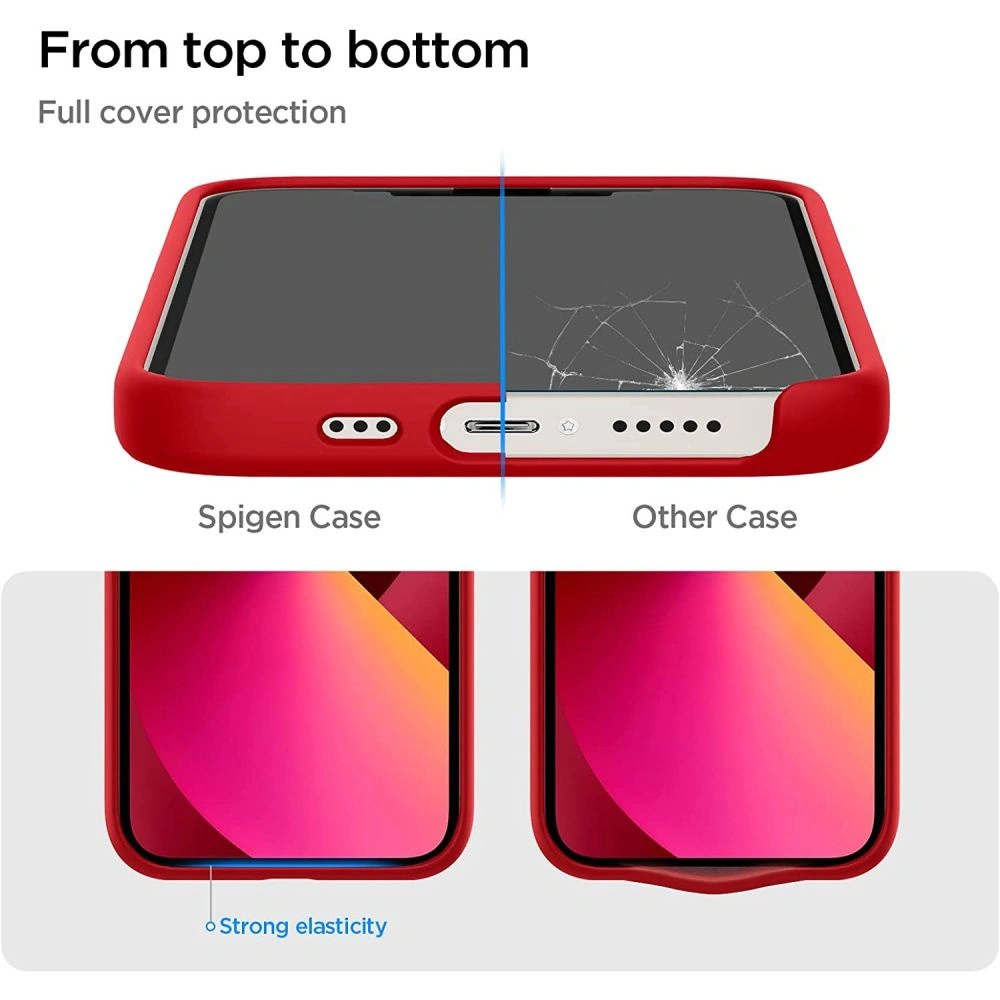 Hurtownia GSM - Etui Spigen Silicone Fit Apple iPhone 13 Red - SPN2044RED - {ean13} - Hurt