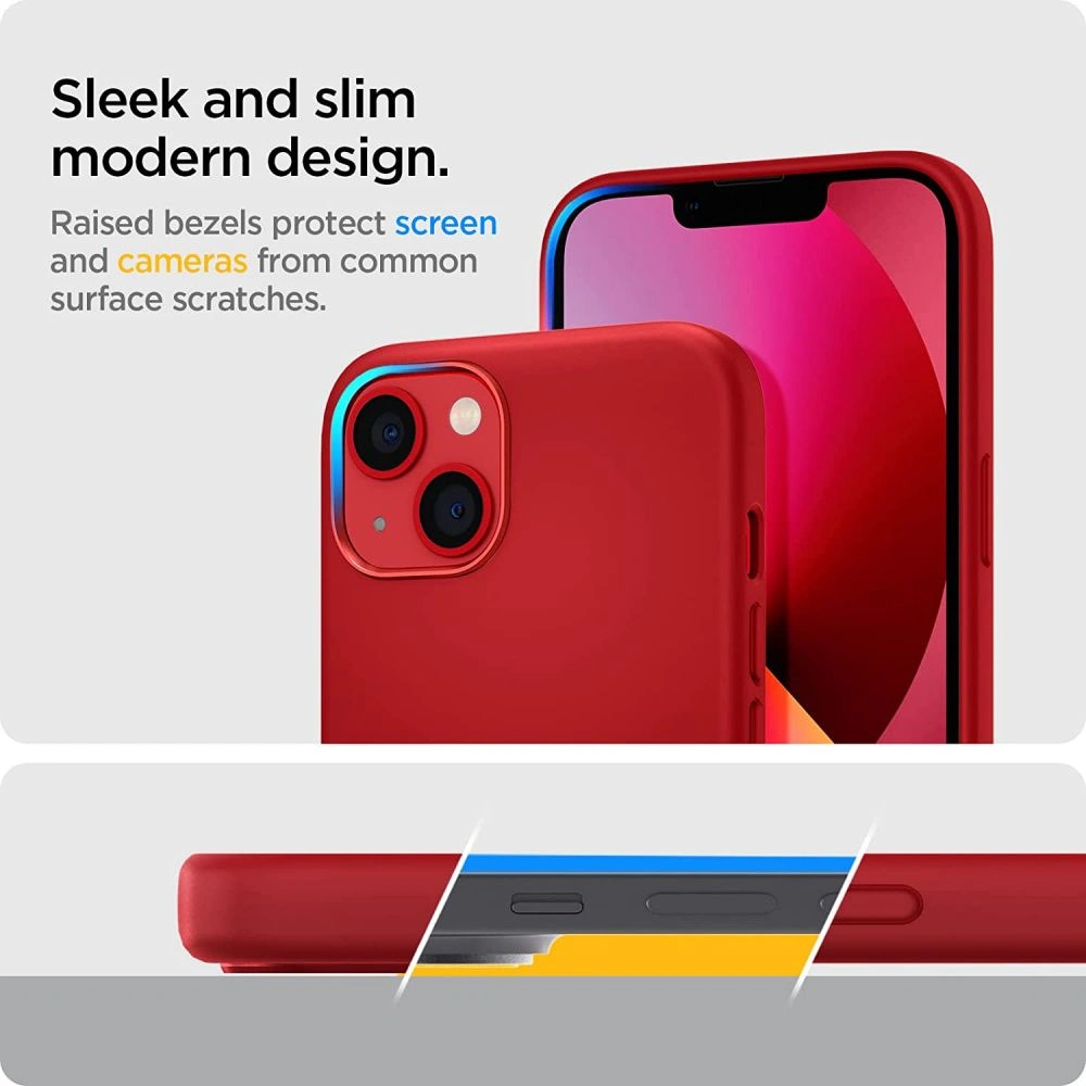 Hurtownia GSM - Etui Spigen Silicone Fit Apple iPhone 13 Red - SPN2044RED - {ean13} - Hurt