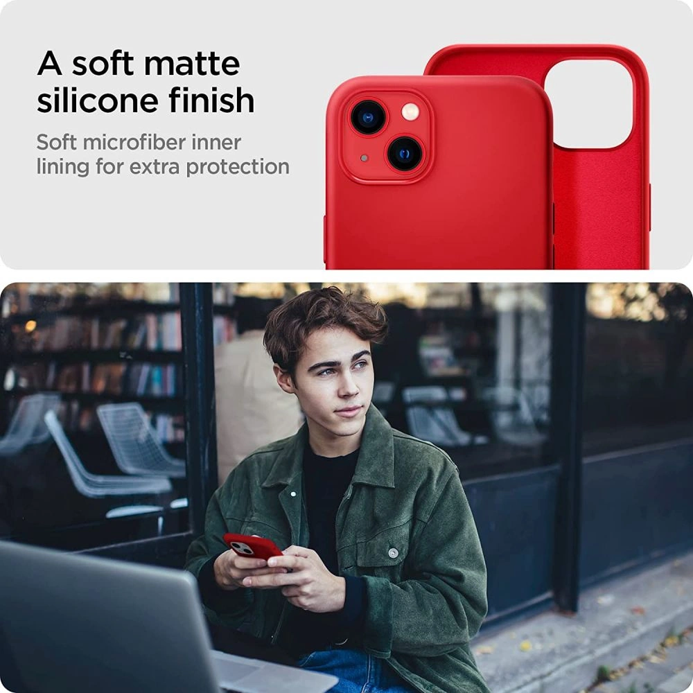 Hurtownia GSM - Etui Spigen Silicone Fit Apple iPhone 13 Red - SPN2044RED - {ean13} - Hurt