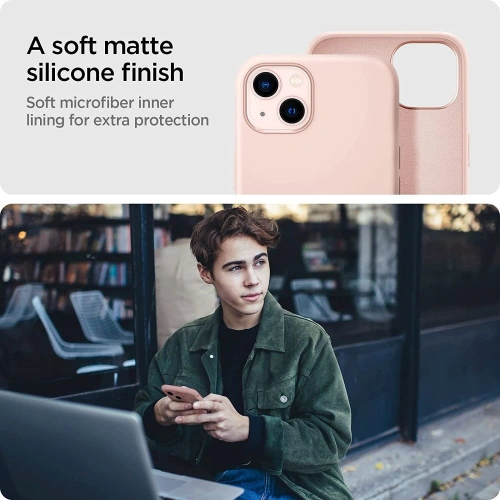 Etui Spigen Silicone Fit Apple iPhone 13 Pink