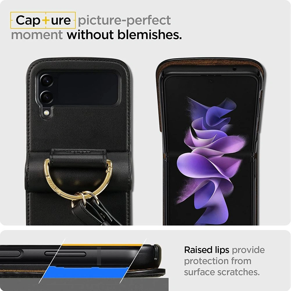 Hurtownia GSM - Etui Spigen Lienar Samsung Galaxy Z Flip 3 Černé - SPN2047BLK - {ean13} - Hurt