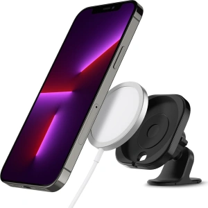 Uchwyt do ładowarki MagSafe Spigen Mag Fit Dashboard Car Mount Black