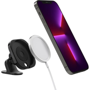 Uchwyt do ładowarki MagSafe Spigen Mag Fit Dashboard Car Mount Black