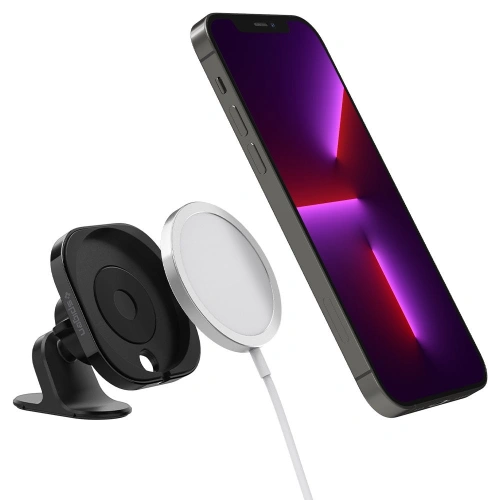 Uchwyt do ładowarki MagSafe Spigen Mag Fit Dashboard Car Mount Black