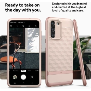 Hurtownia GSM - Etui Caseology Parallax Samsung Galaxy S21 FE Indi Pink - CSL035INDPNK - {ean13} - Hurt