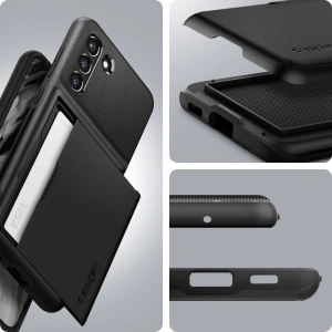 Hurtownia GSM - Etui Spigen Slim Armor CS Samsung Galaxy S21 FE Black - SPN2051BLK - {ean13} - Hurt