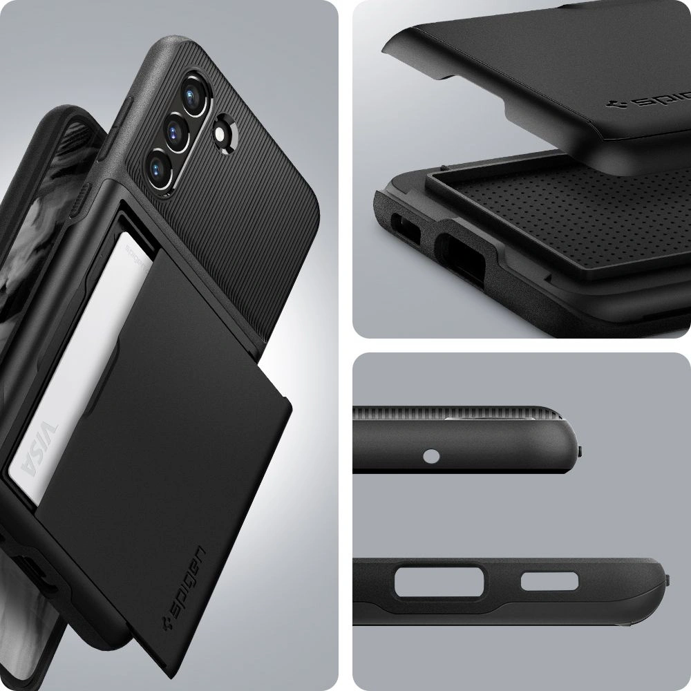 Hurtownia GSM - Etui Spigen Slim Armor CS Samsung Galaxy S21 FE černé - SPN2051BLK - {ean13} - Hurt