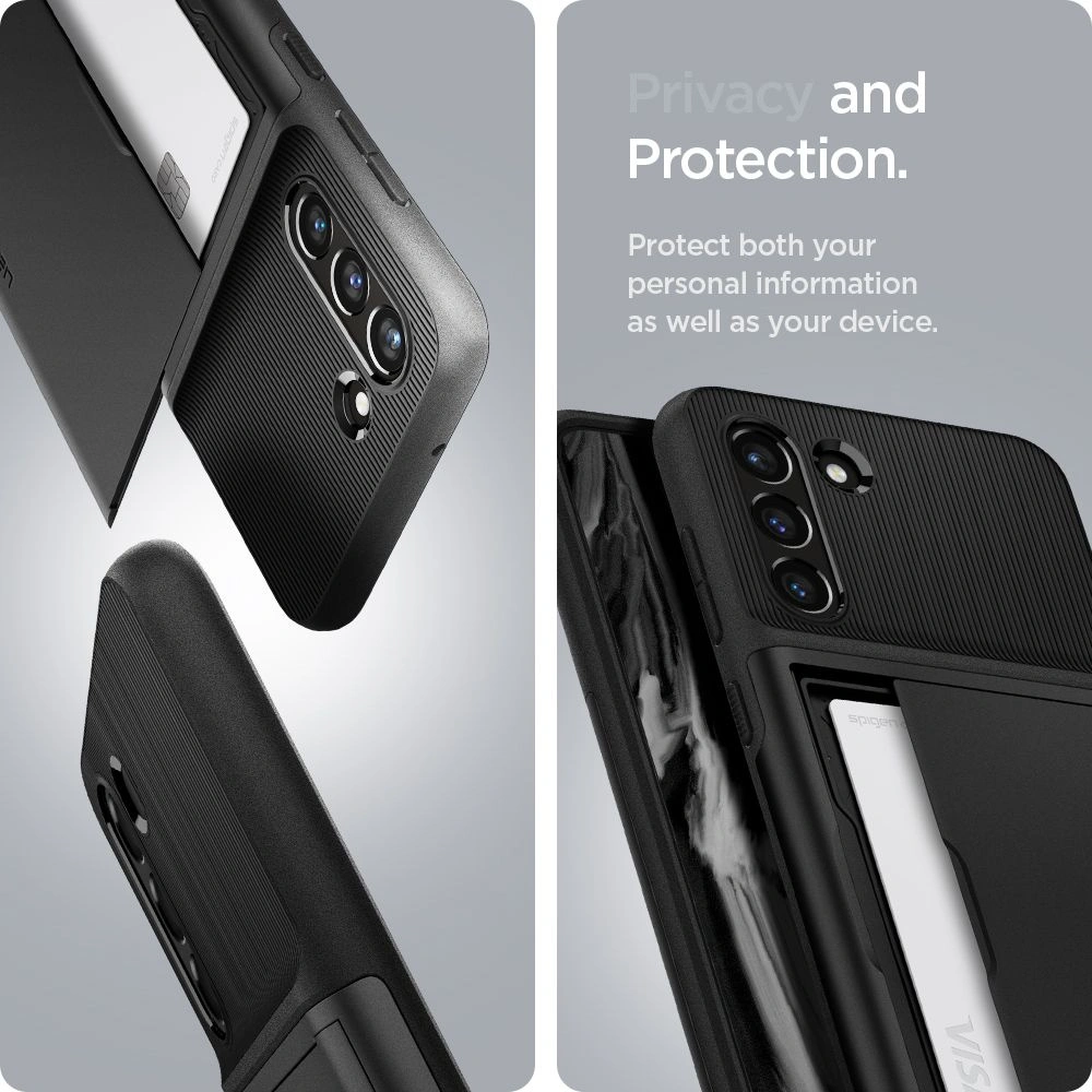 Hurtownia GSM - Etui Spigen Slim Armor CS Samsung Galaxy S21 FE černé - SPN2051BLK - {ean13} - Hurt