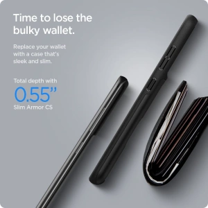 Hurtownia GSM - Etui Spigen Slim Armor CS Samsung Galaxy S21 FE Black - SPN2051BLK - {ean13} - Hurt