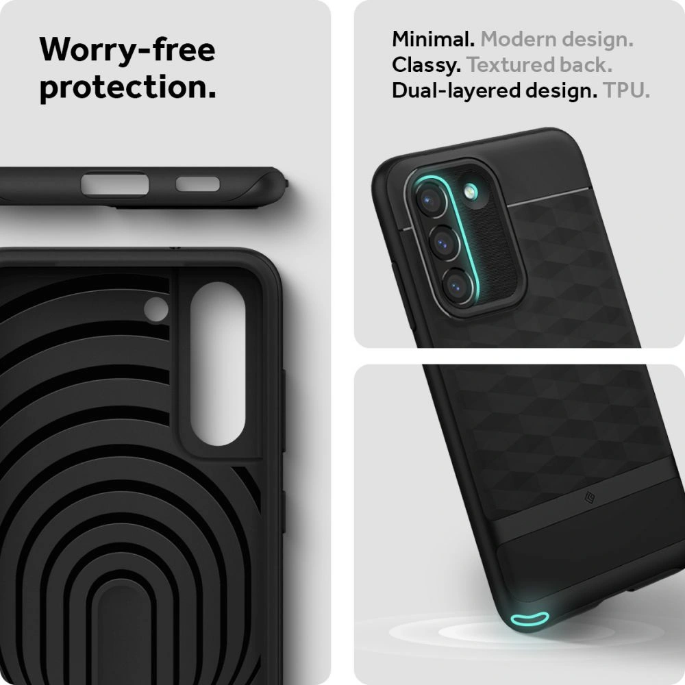 Hurtownia GSM - Etui Caseology Parallax Samsung Galaxy S21 FE Matná Černá - CSL036BLK - {ean13} - Hurt