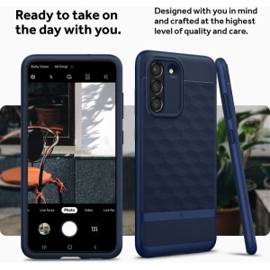 Hurtownia GSM - Etui Caseology Parallax Samsung Galaxy S21 FE Midnight Blue - CSL037MIDBLU - {ean13} - Hurt